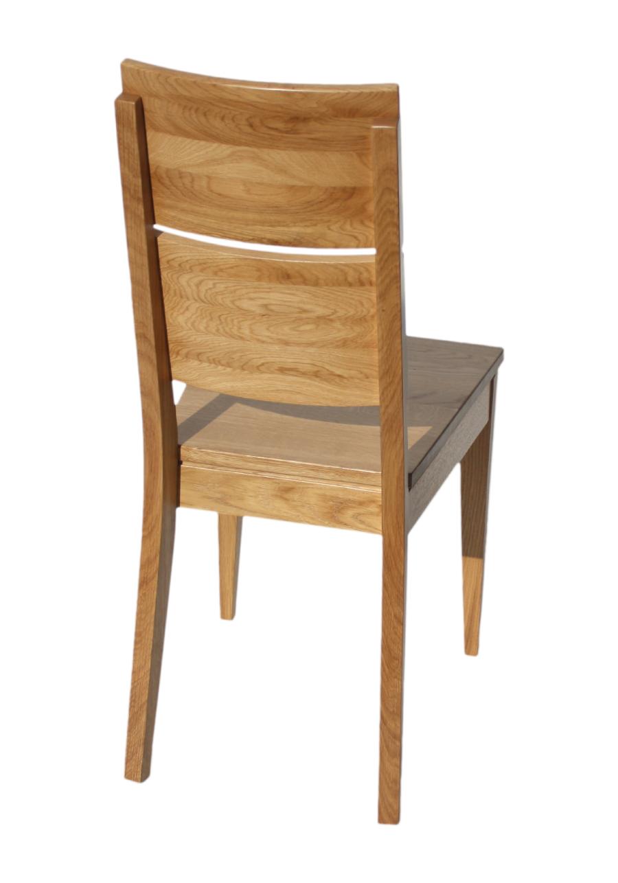 Krzesło dębowe kolor naturalny tył