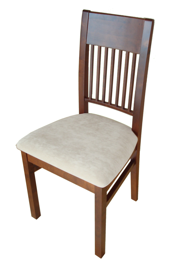 Tapicerowane krzesło drewniane