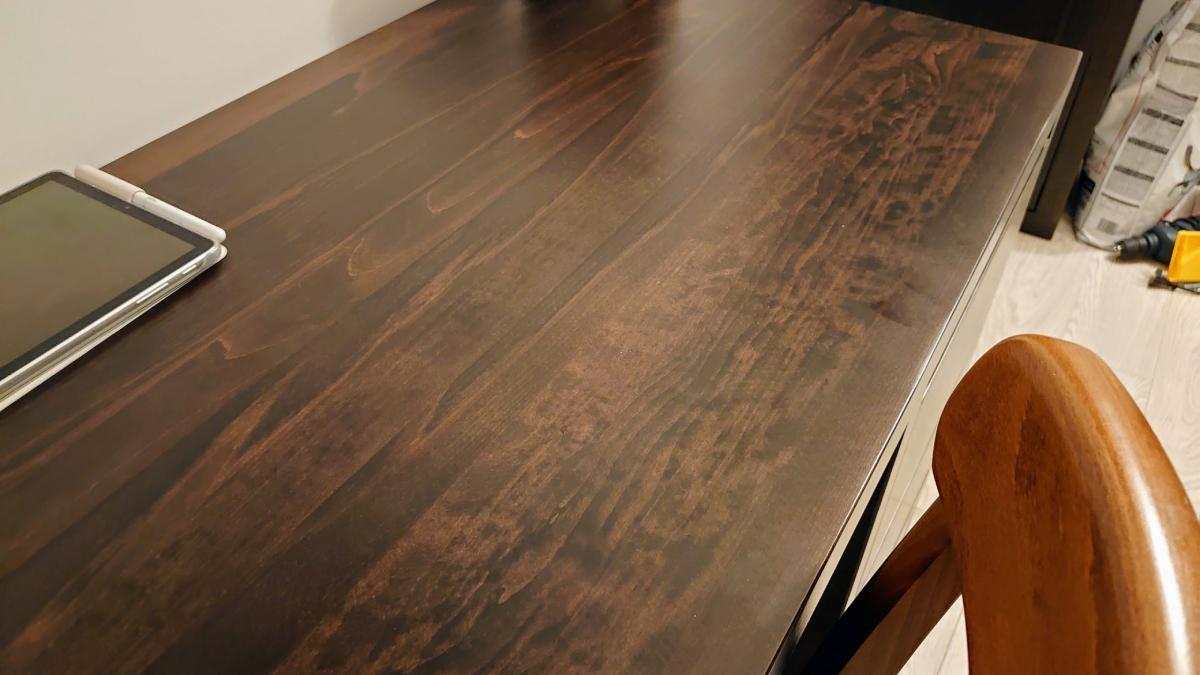 blat stołu drewnianego biurko