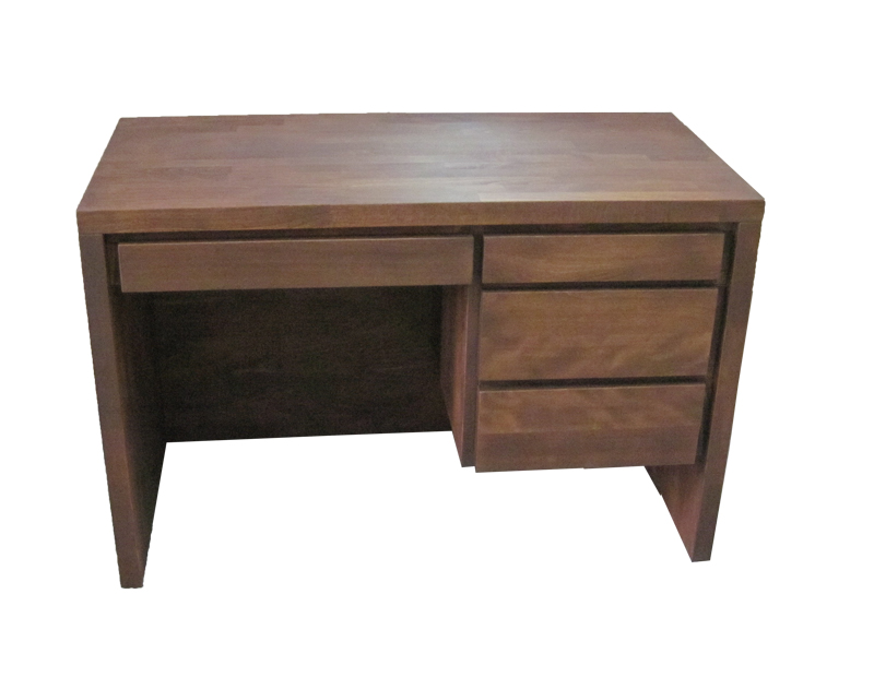 drewniane biurko 4 szuflady