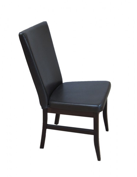 krzesło z czarną tapicerką