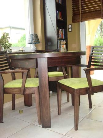 meble do jadalni stół okrągły stół z drewna bukowego