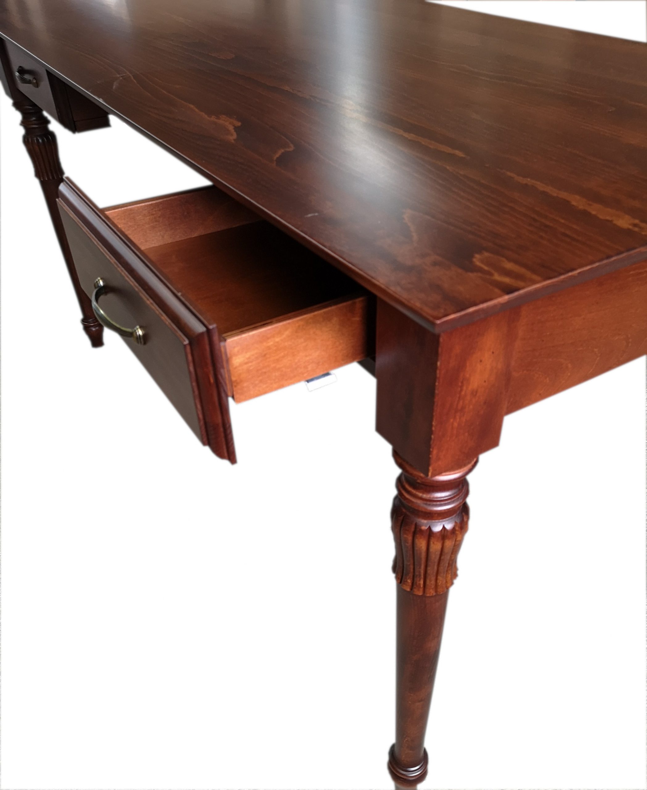 rustykalne biurko drewniane