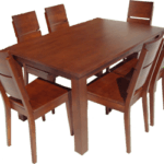 stół drewniany i krzesła w całości z drewna bukowego