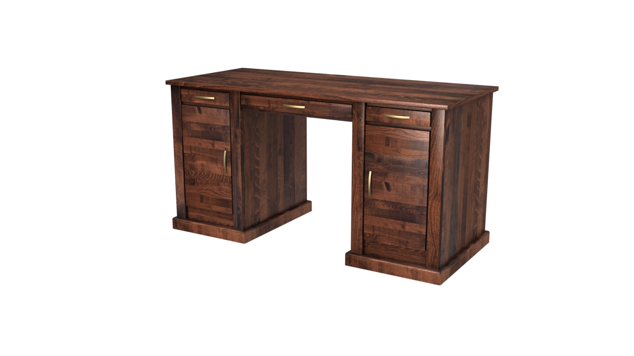 biurko z drewna litego journey z szufladami