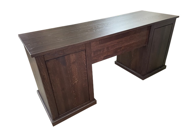 Tylna zabudowa drewniana biurka