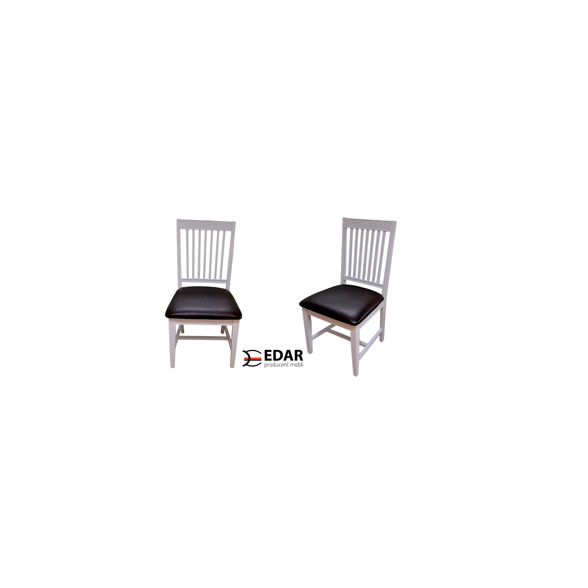 krzesła bukowe malowane na kolor biały