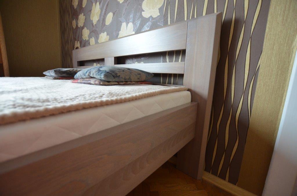 łoże bukowe z drewna drewniane łóżko