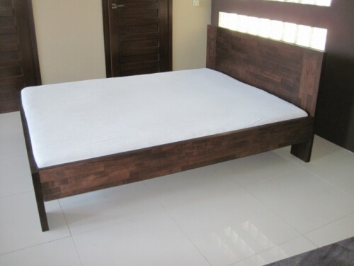 bukowe łóżko drewniane kolor LA