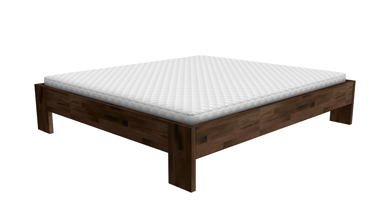 rama łóżka z drewna