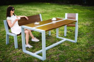 stół i ławka do ogrodu Ulam