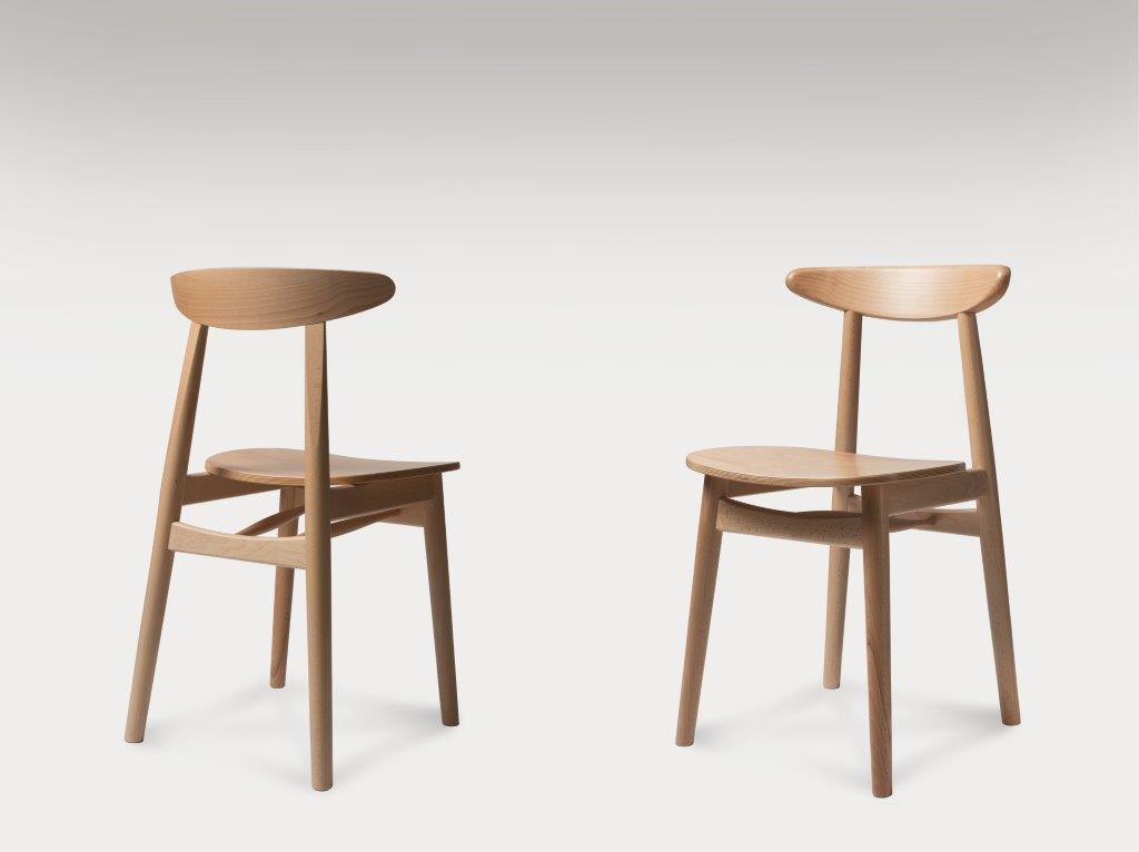 nowoczesne krzesła bukowe Milo